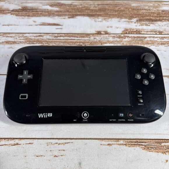 Nintendo Wii U GamePad WUP-010 (USA) – Black Tablet Only, Tested, OEM - Picture 1 of 4